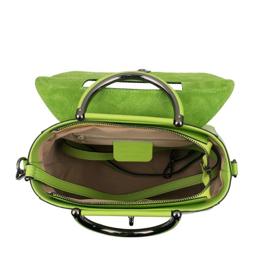 Geanta piele verde deschis GF763